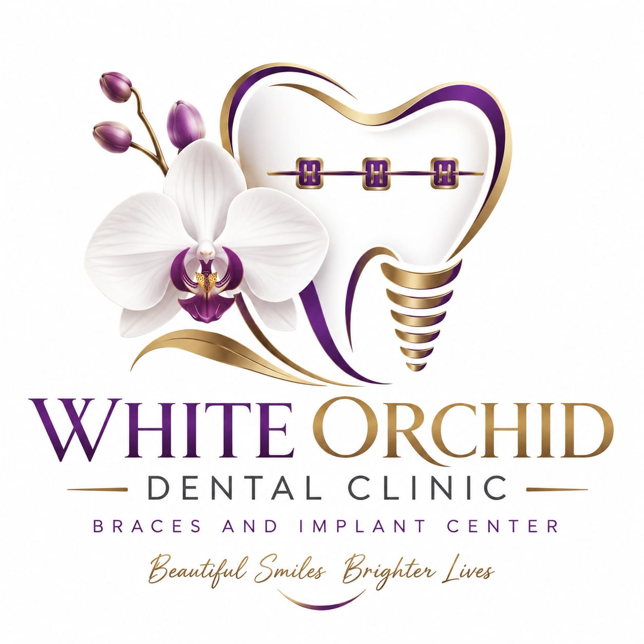 White Orchid Super Speciality Dental Clinic Logo